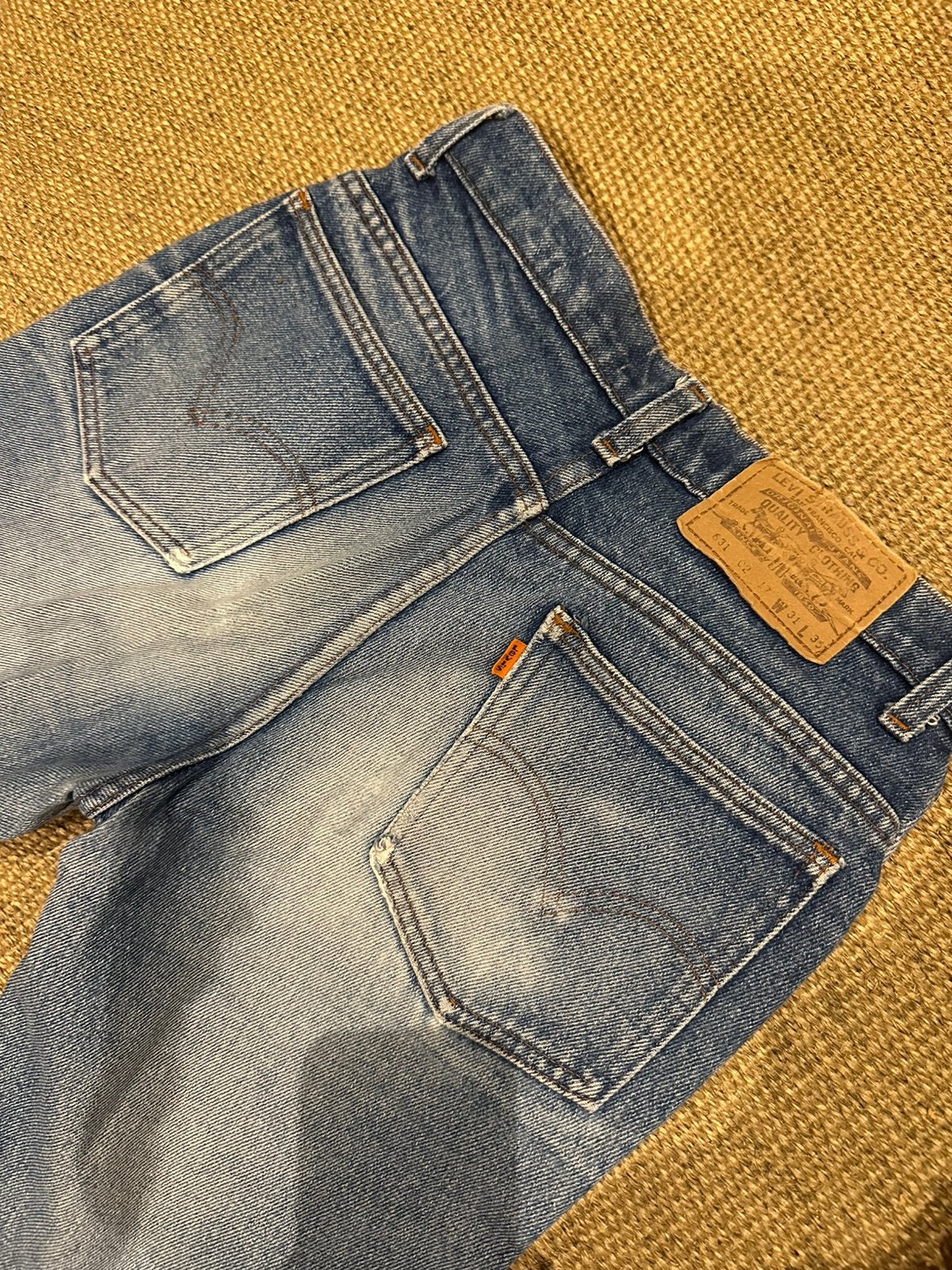 levis orange tab 631, Ophalen of Verzenden, Zo goed als nieuw, Blauw, W32 (confectie 46) of kleiner