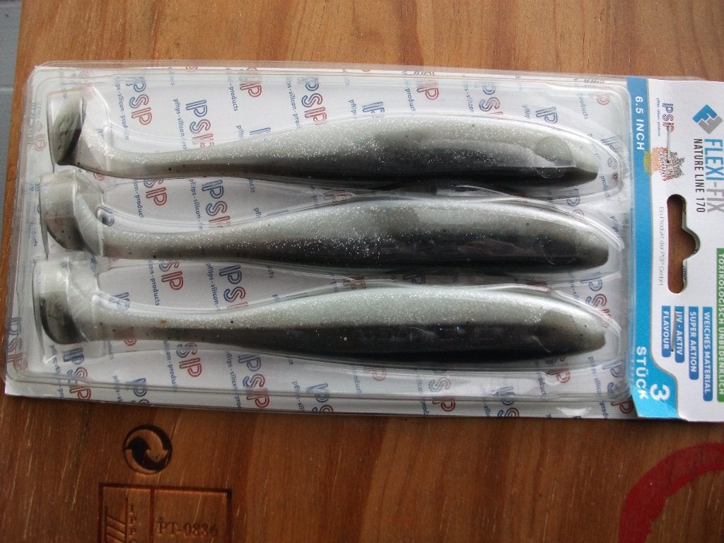 3 stuks PSP Flexi-Fix Nature 170 roofvis hads /kunstaas shad, Watersport en Boten, Hengelsport | Roofvissen, Ophalen of Verzenden