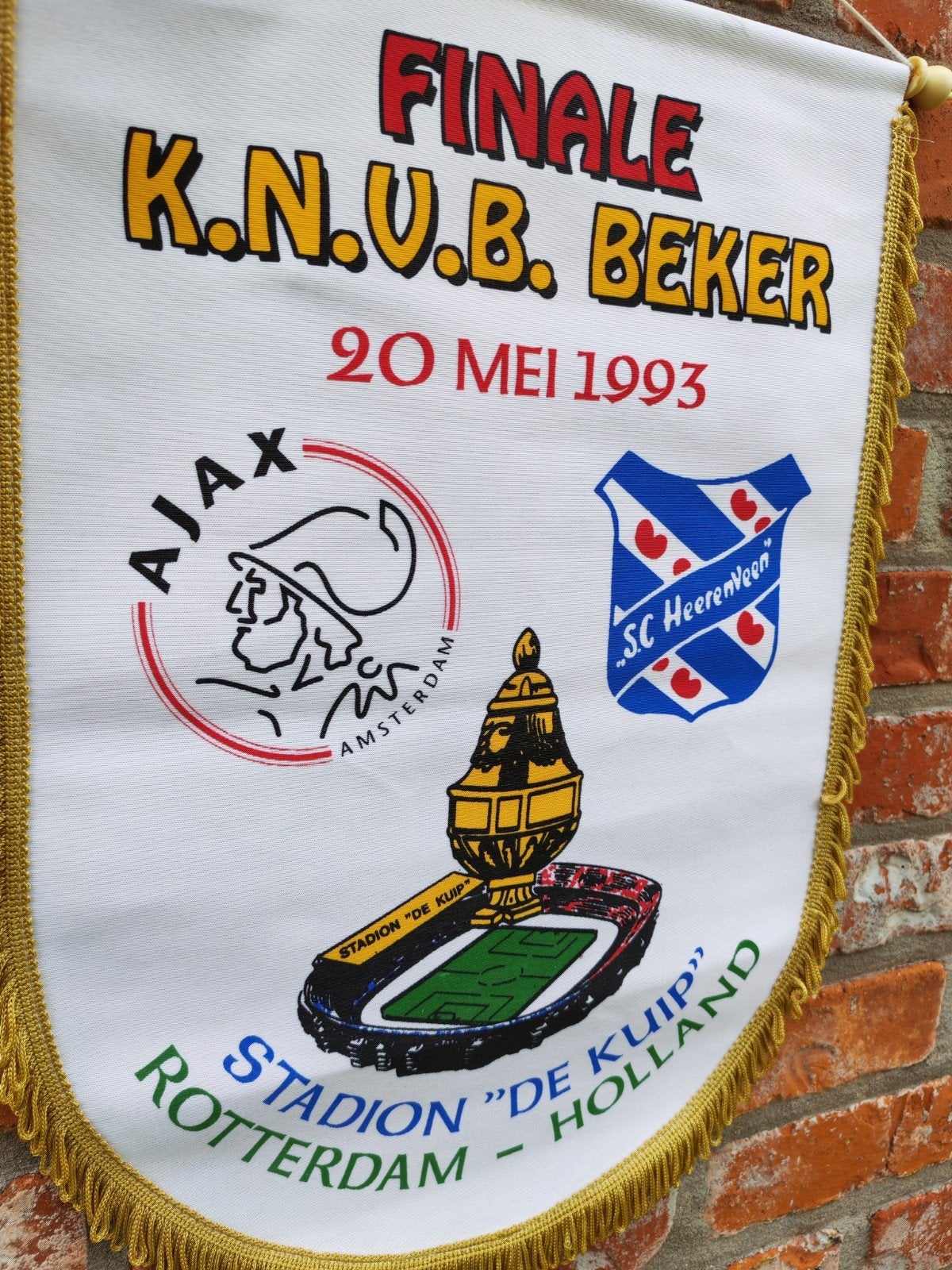 AFC Ajax Amsterdam Heerenveen finale 1993 vaan, Ophalen of Verzenden, Zo goed als nieuw, Overige typen