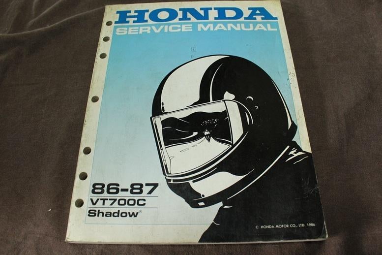 Honda VT700 C Shadow 1986 1987 motorcycle shop manual, Motoren, Handleidingen en Instructieboekjes, Honda, Ophalen of Verzenden