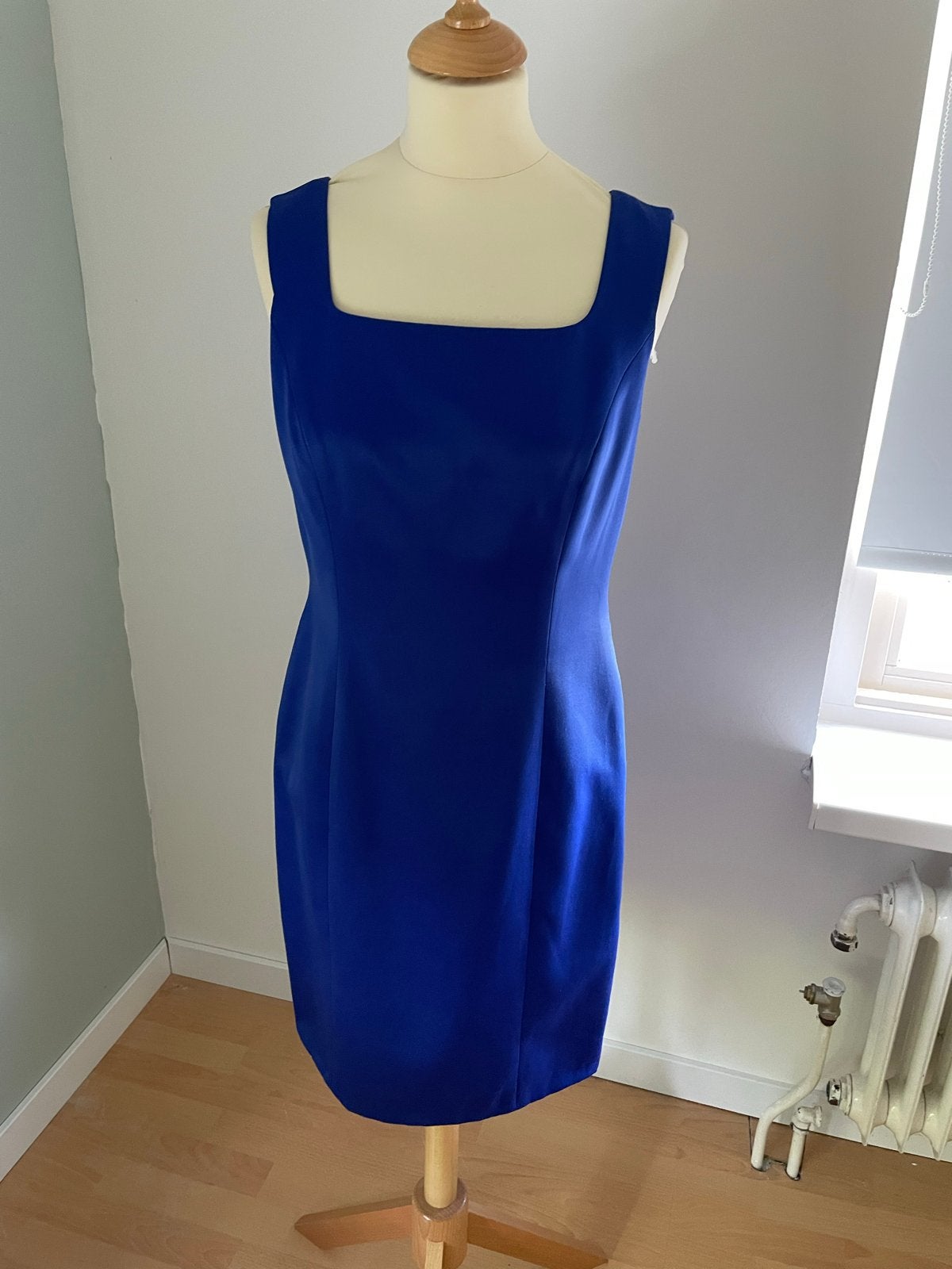 Cocktail japon met jasje, maat 36/38, Kleding | Dames, Jurken, Blauw, Ophalen of Verzenden, Zo goed als nieuw, Knielengte