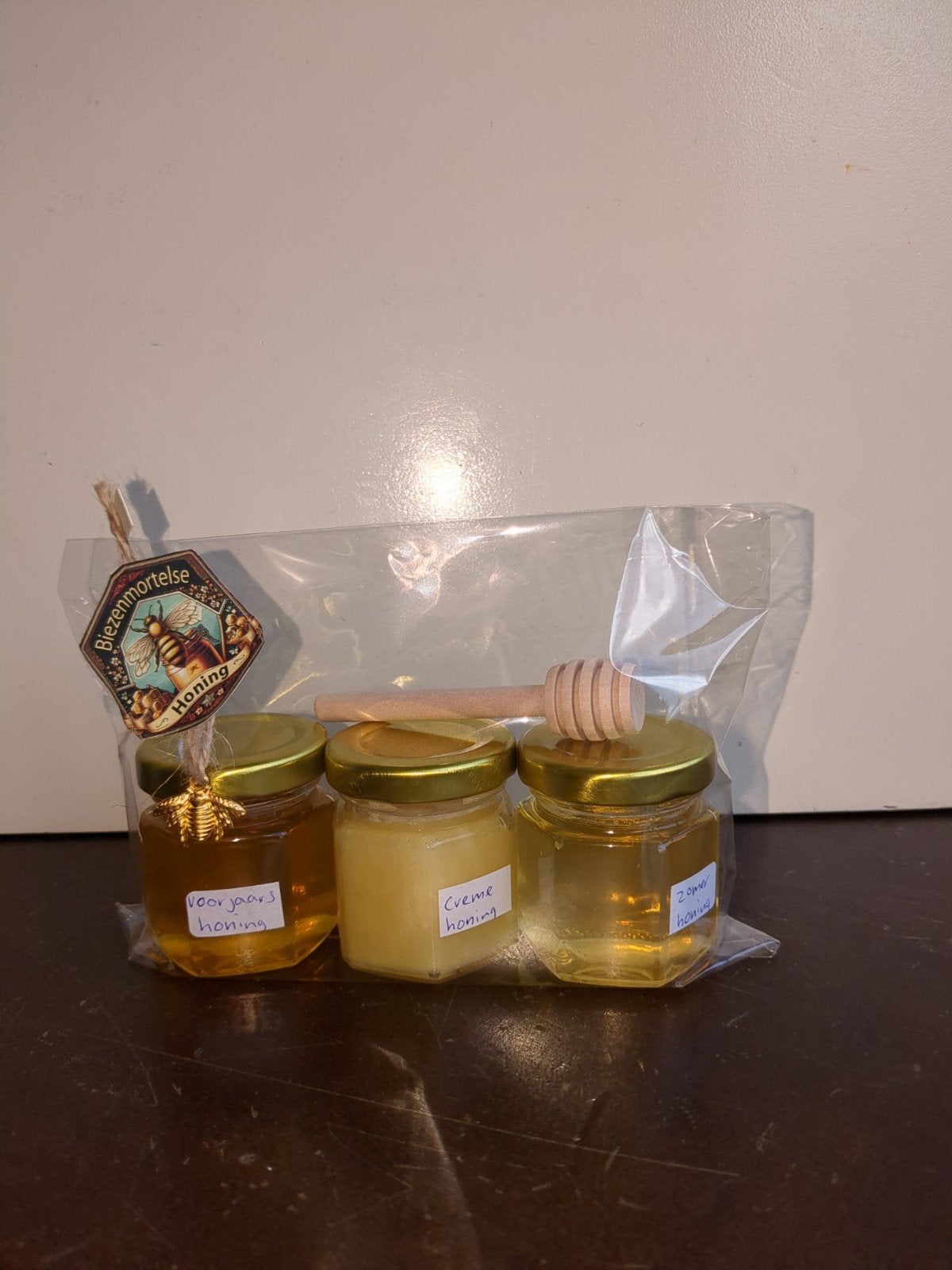 honing geschenk, Ophalen