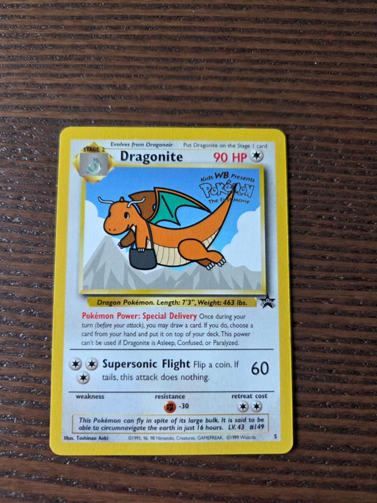 Dragonite Black Star Promo, Hobby en Vrije tijd, Verzamelkaartspellen | Pokémon, Ophalen of Verzenden, Zo goed als nieuw
