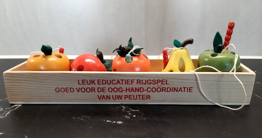 Educatief rijgspel, Ophalen of Verzenden, Zo goed als nieuw, Knutselen