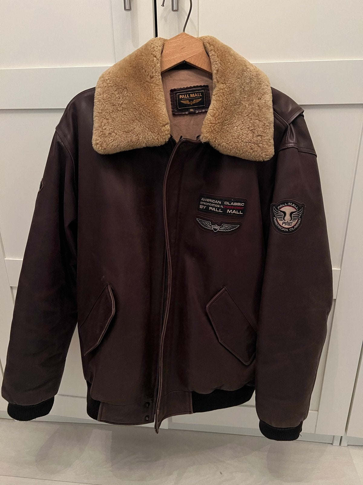 Pall Mall American Classic Leren Pilotenjack XL, Kleding | Heren, Jassen | Winter, Bruin, Pall Mall PME Legend, Maat 56/58 (XL)