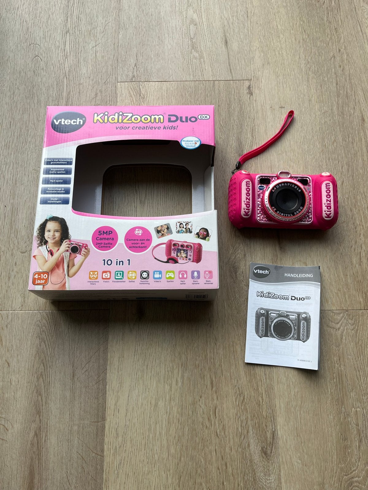 Vtech Kidizoom Duo DX - Roze kindercamera, Compact, Ophalen of Verzenden, Zo goed als nieuw, Overige Merken