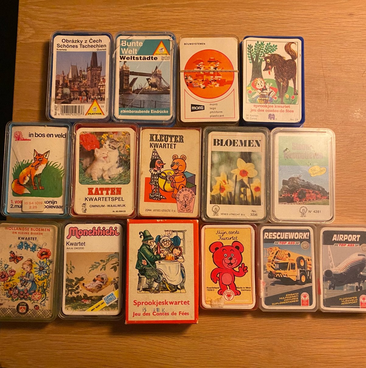Kwartetten allerlei, oa Piatnik, Omnium, ASS, Ophalen of Verzenden, Gebruikt, Kwartet(ten)