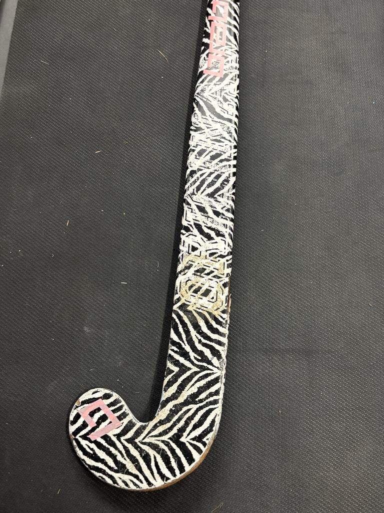 Brabo hockeystick met zebraprint, Ophalen, Gebruikt, Stick