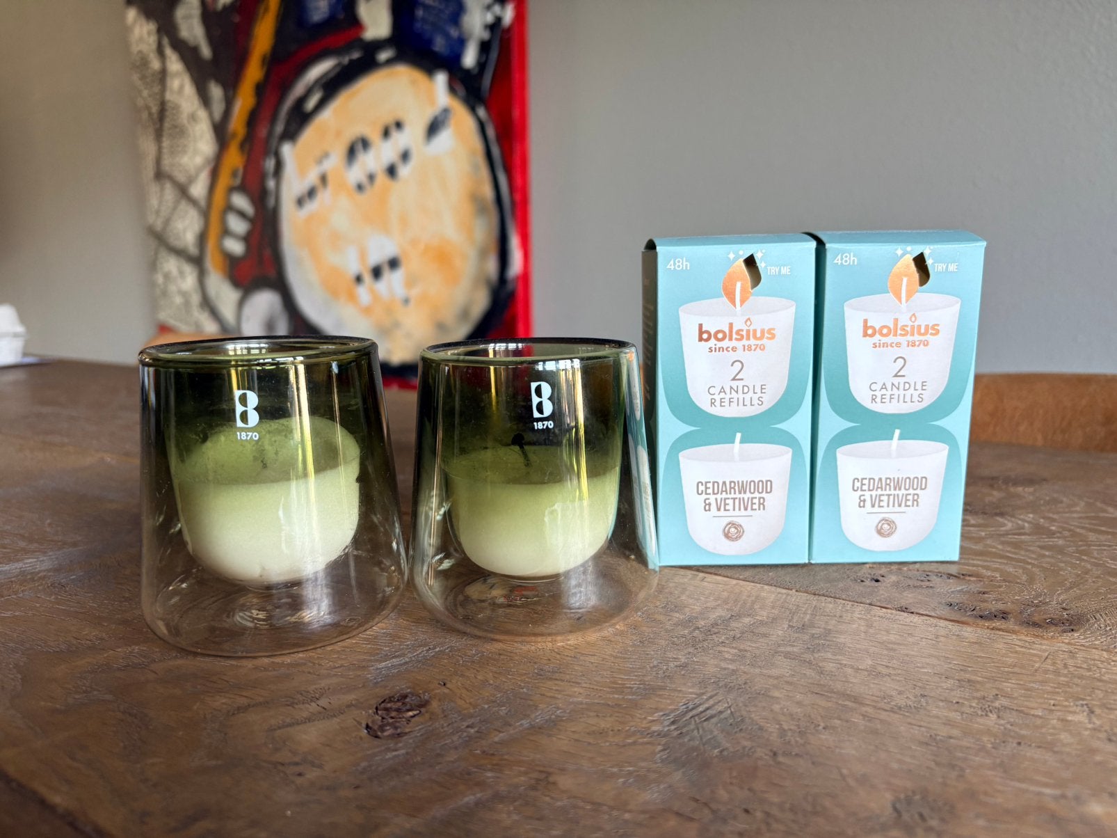 Bolsius Cleanlight starterkit en navulling., Ophalen, Zo goed als nieuw, Groen