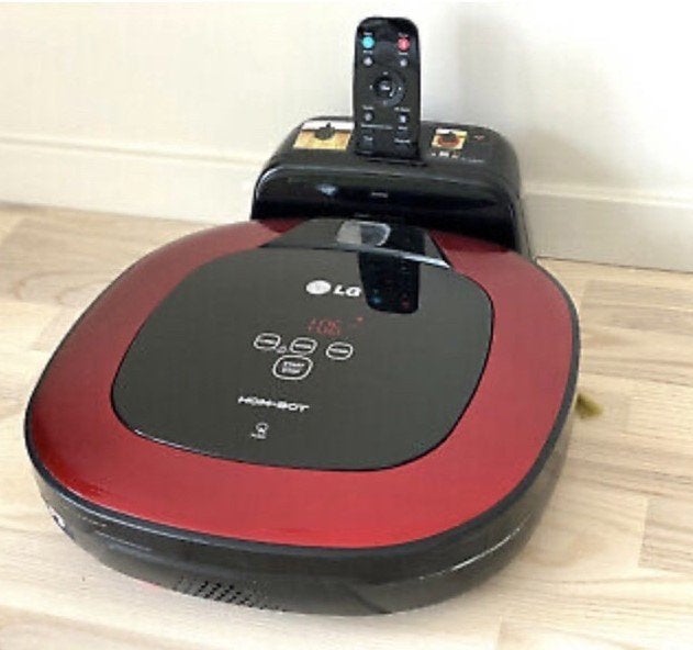 LG Hom-Bot robotstofzuiger met afstandsbediening, Ophalen of Verzenden, Zo goed als nieuw, Robotstofzuiger