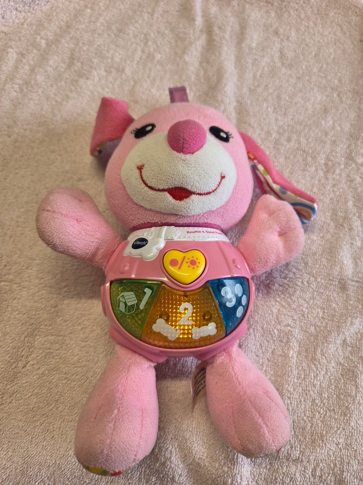 VTech Kiekeboe Hondje - Roze Knuffel met Geluid en Licht, Ophalen of Verzenden, Overige typen, Met geluid