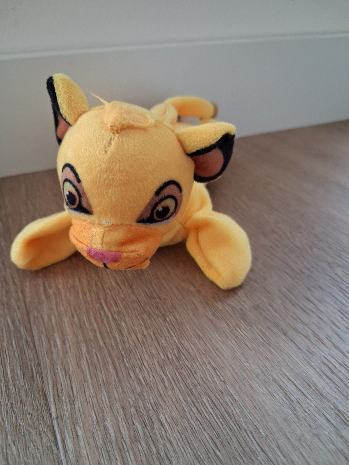 Knuffel Simba rits buik Lion King Leeuwenkoning L173, Ophalen of Verzenden, Zo goed als nieuw, Overige typen