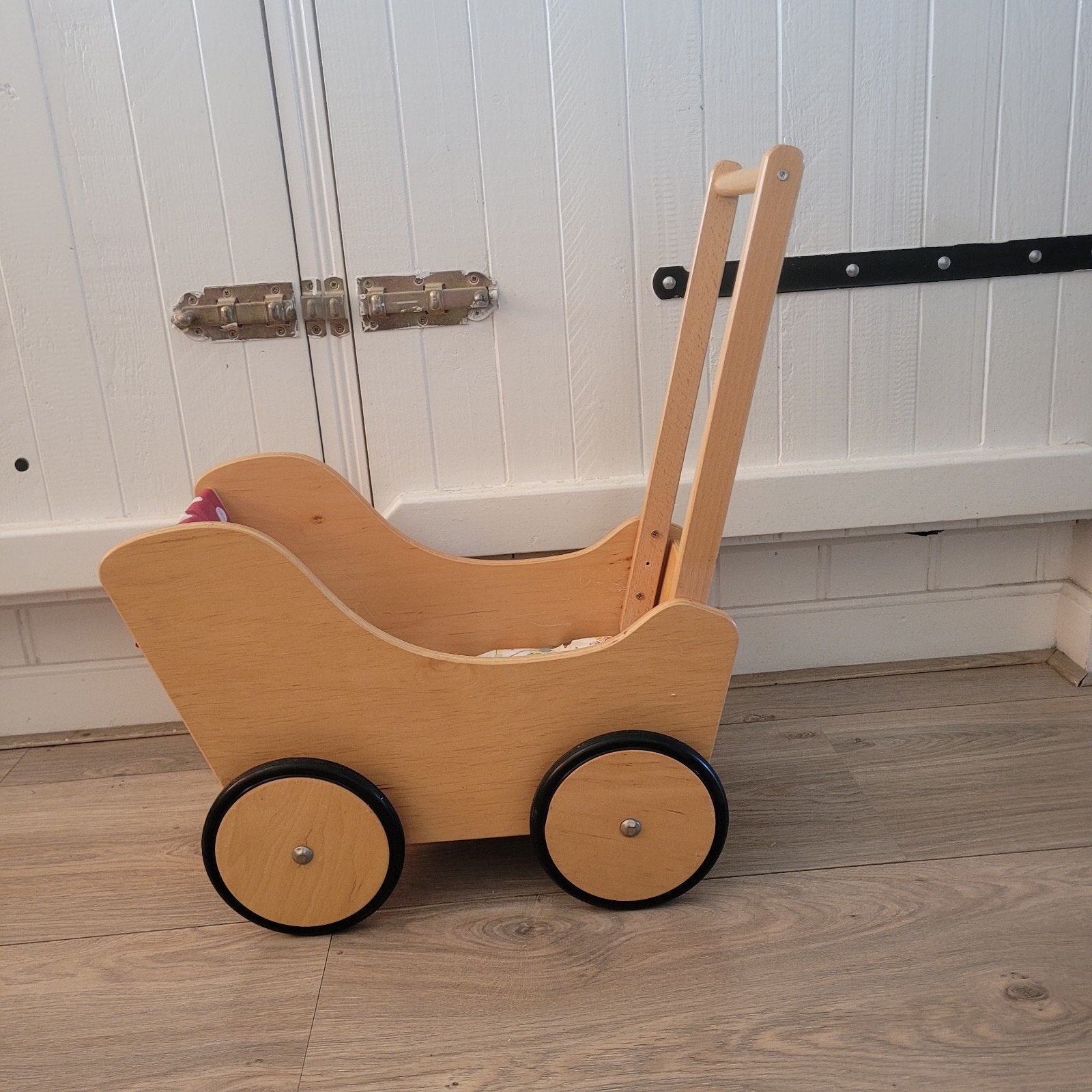 Houten poppenwagen, Ophalen, Gebruikt, Duw- of Trekspeelgoed