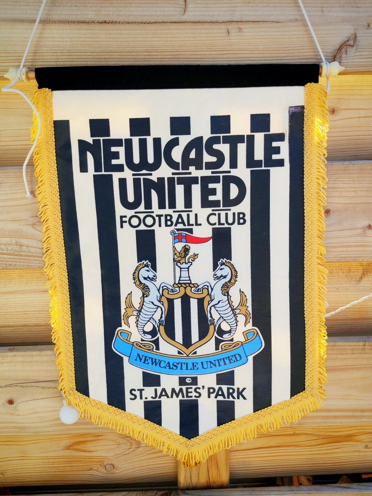 1990s Newcastle United grote vaan, Ophalen of Verzenden, Zo goed als nieuw, Buitenlandse clubs, Vaantje of Sjaal