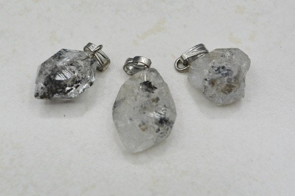 Herkimer Diamant hangers (01), Ophalen of Verzenden, Mineraal