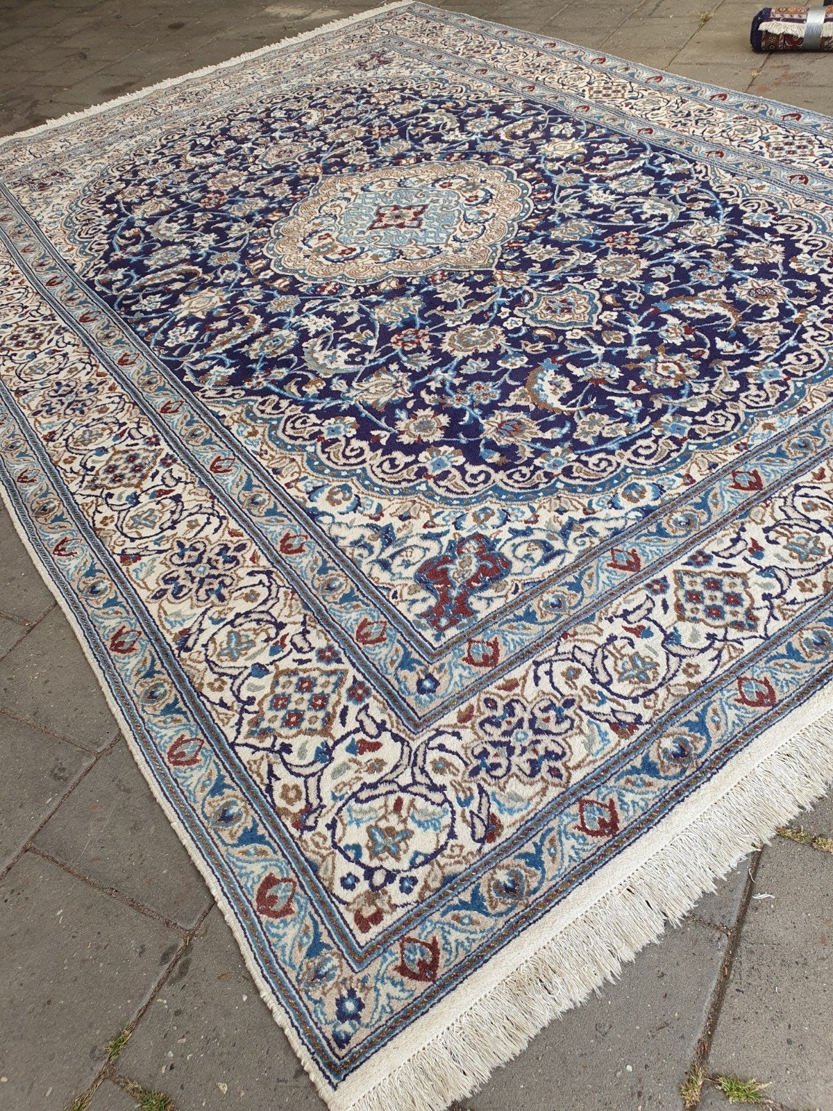 HELAAS VERKOCHT  Perzisch tapijt 360x240 Nain, Nain, 200 cm of meer, Ophalen of Verzenden, Zo goed als nieuw