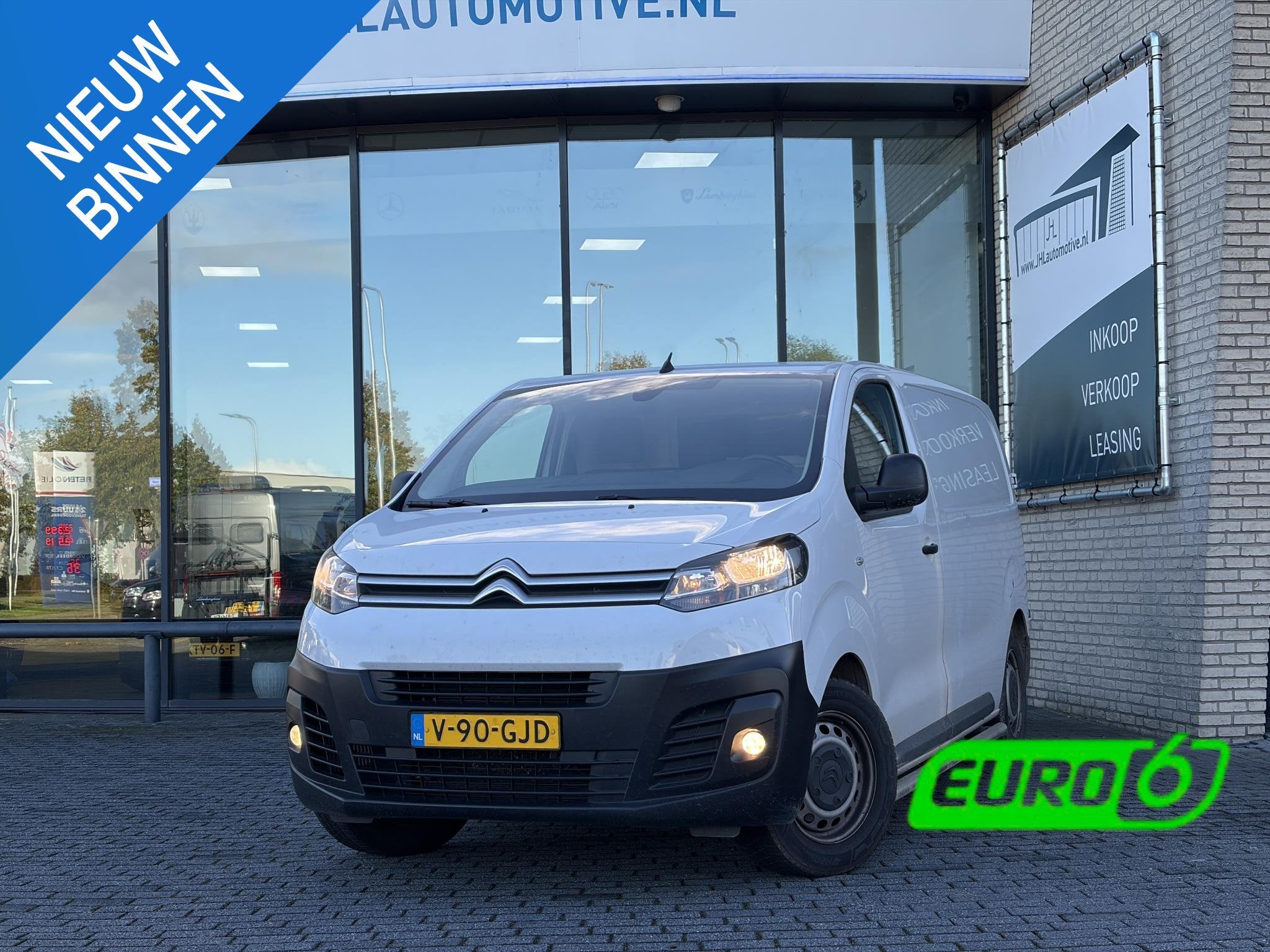 Citroen Jumpy 1.5 BlueHDI 100 L2*HAAK*CAM*CRUISE*A/C*3-PERS*, Voorwielaandrijving, 4 cilinders, Citroën, Wit