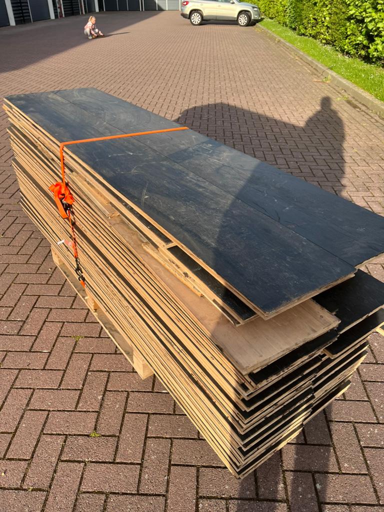 65m2 hoogwaardig parket/duoplank. 20x300x2400mm, gebruikt, Doe-het-zelf en Verbouw, Hout en Planken, Minder dan 25 mm, Eiken, Ophalen of Verzenden