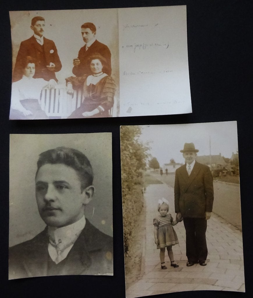 Foto´s Johannes Warnaar, geh. met Alida van Veen. Gratis., Ophalen of Verzenden, Voor 1940, Gebruikt, Overige onderwerpen