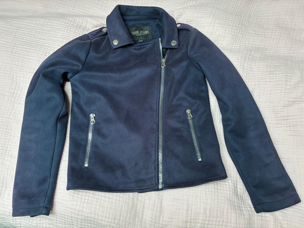 Cars Jeans Kids blauw jack  - maat 10, Ophalen of Verzenden, Gebruikt, Meisje, Jas
