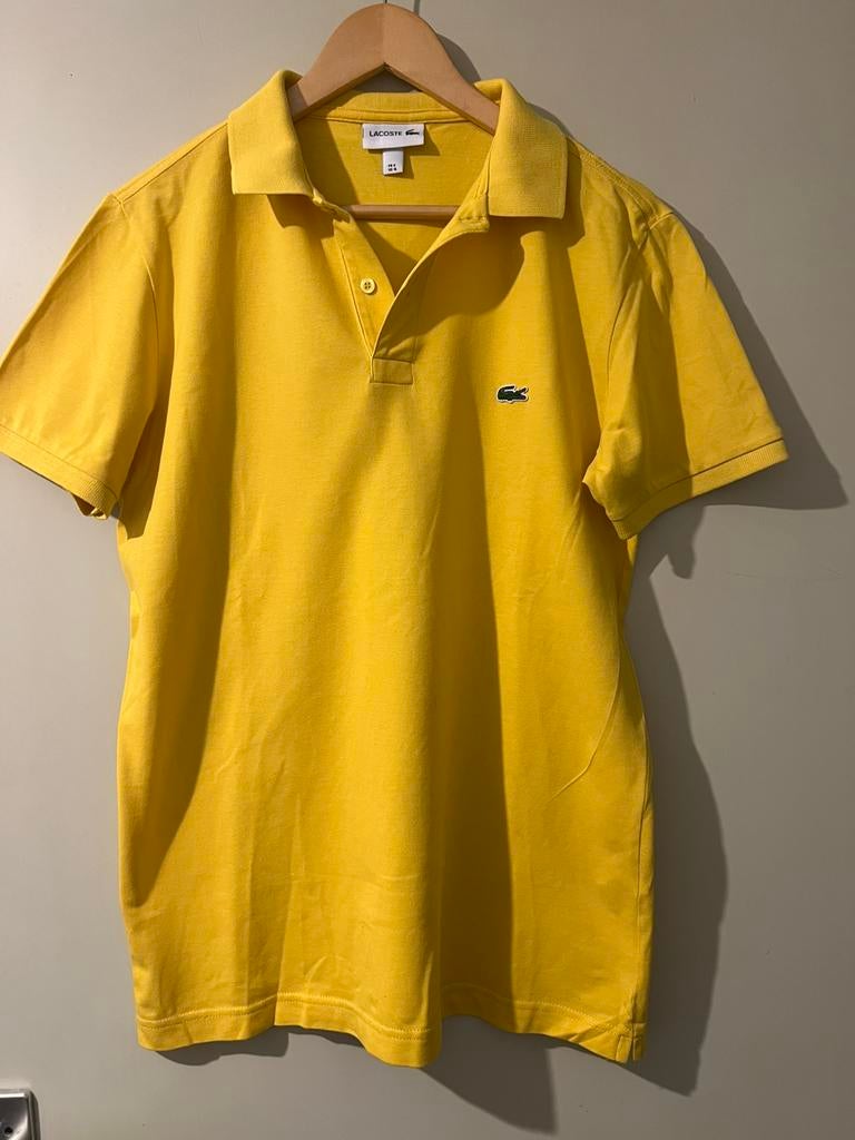 Polo lacoste xl, Kleding | Heren, Ophalen of Verzenden, Zo goed als nieuw, Maat 56/58 (XL), Geel