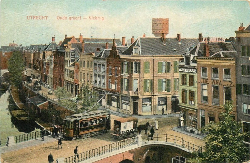 701-172-037 Utrecht Oude Gracht Viebrug, Ophalen of Verzenden, Voor 1920, Utrecht