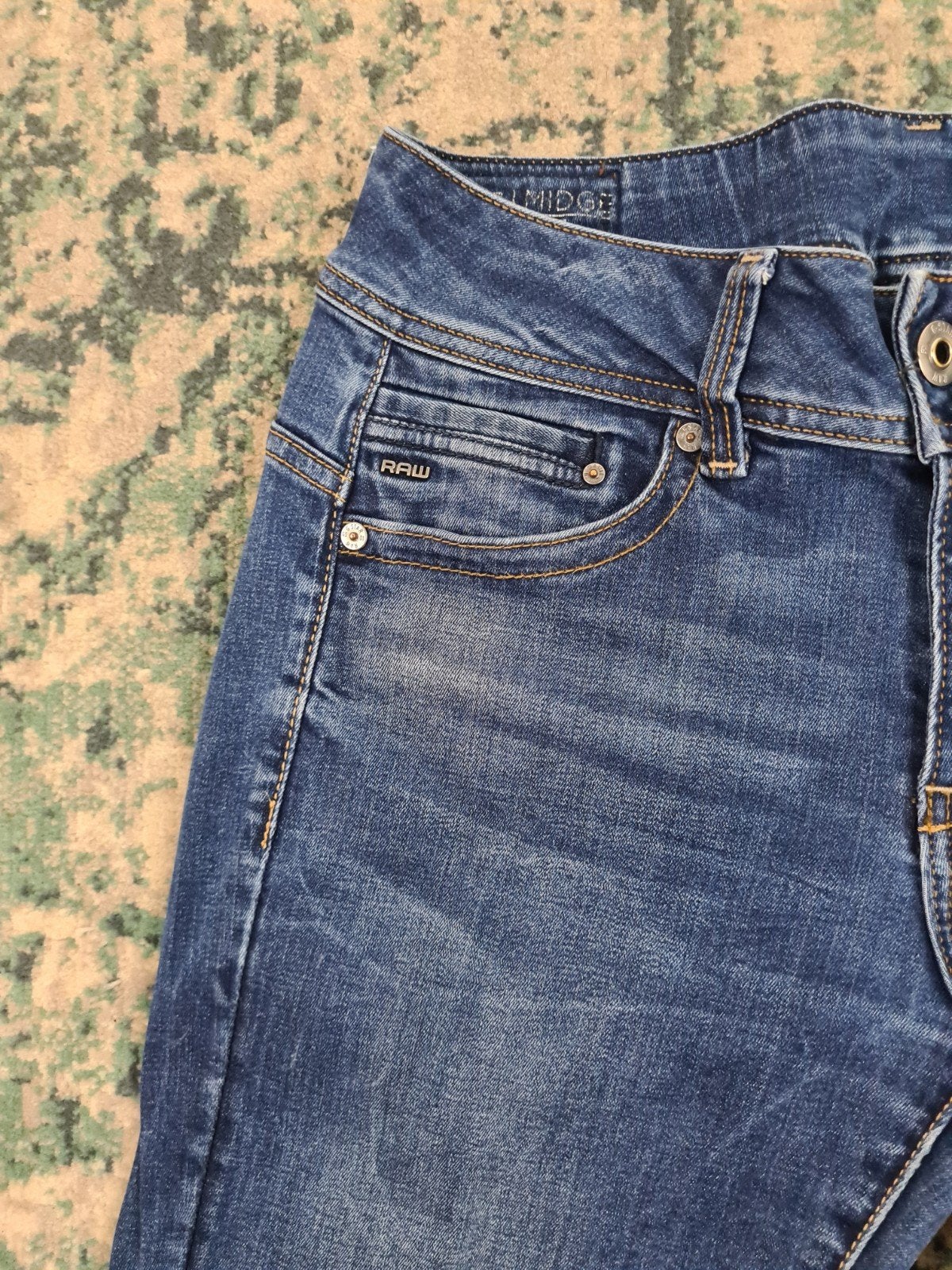 G-star Midge Straight W28 L30 Dames Tulsi2830, Blauw, Ophalen of Verzenden, W28 - W29 (confectie 36), G-STAR RAW