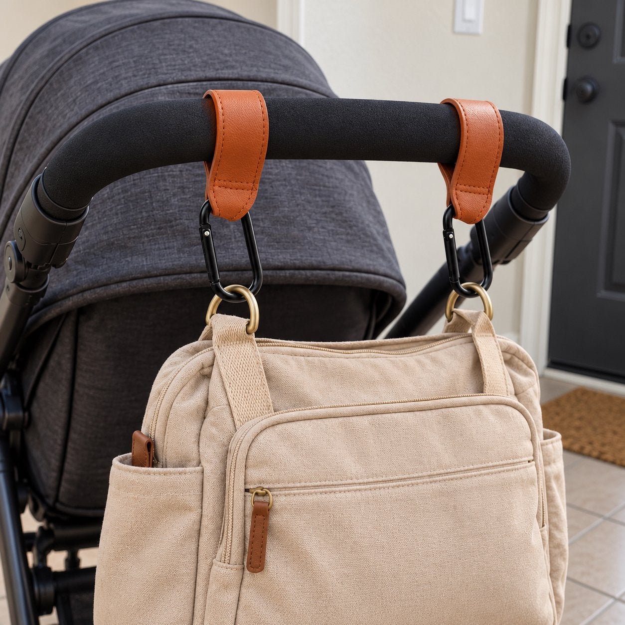 Tashaken kinderwagen / buggy – cognacbruin of zwart, Ophalen of Verzenden, Nieuw, Overige typen