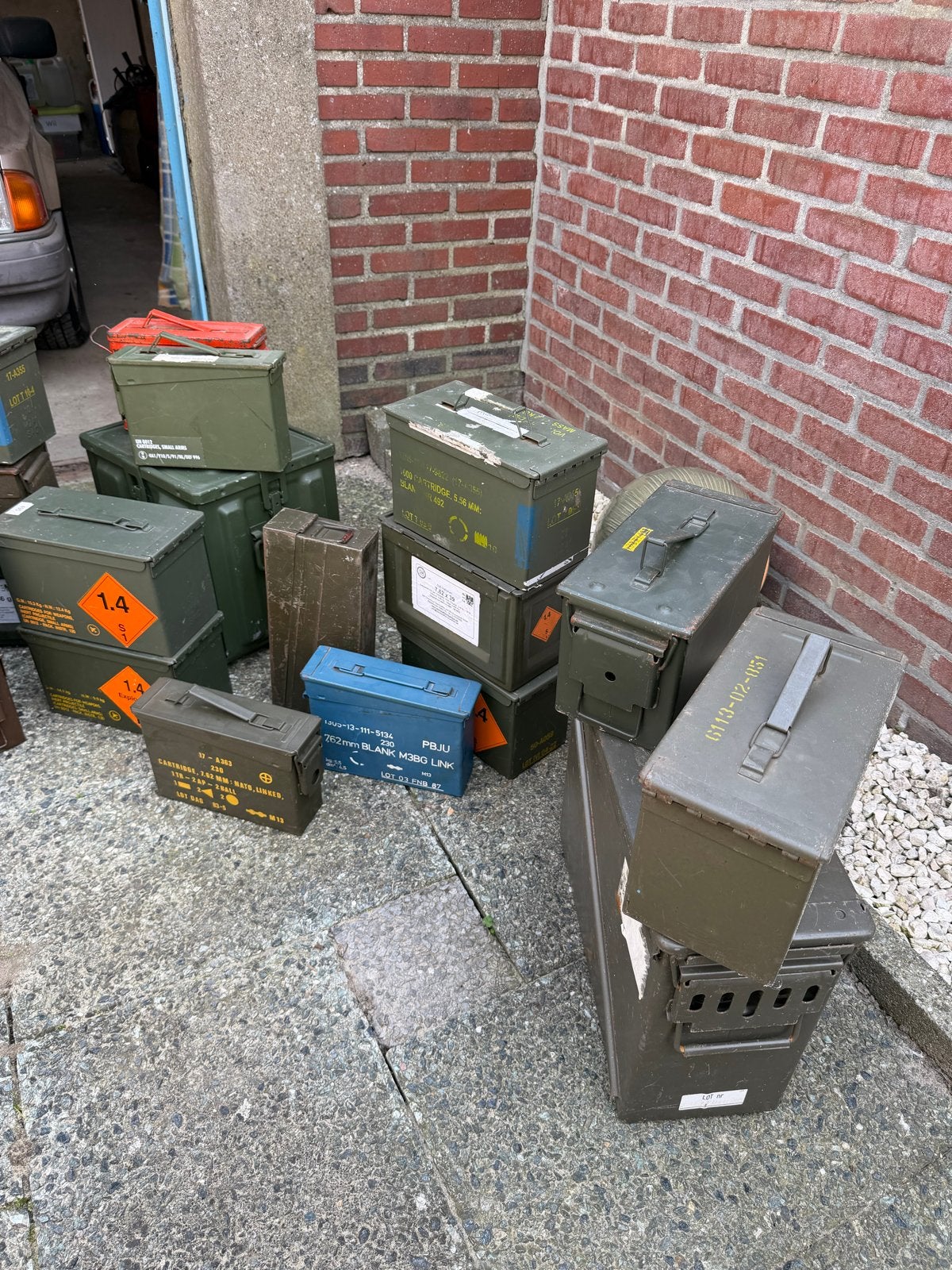 Diverse militaire kisten en munitieboxen LEEG!, Verzamelen, Ophalen, Overige soorten, Overige gebieden, Kist of Geocache