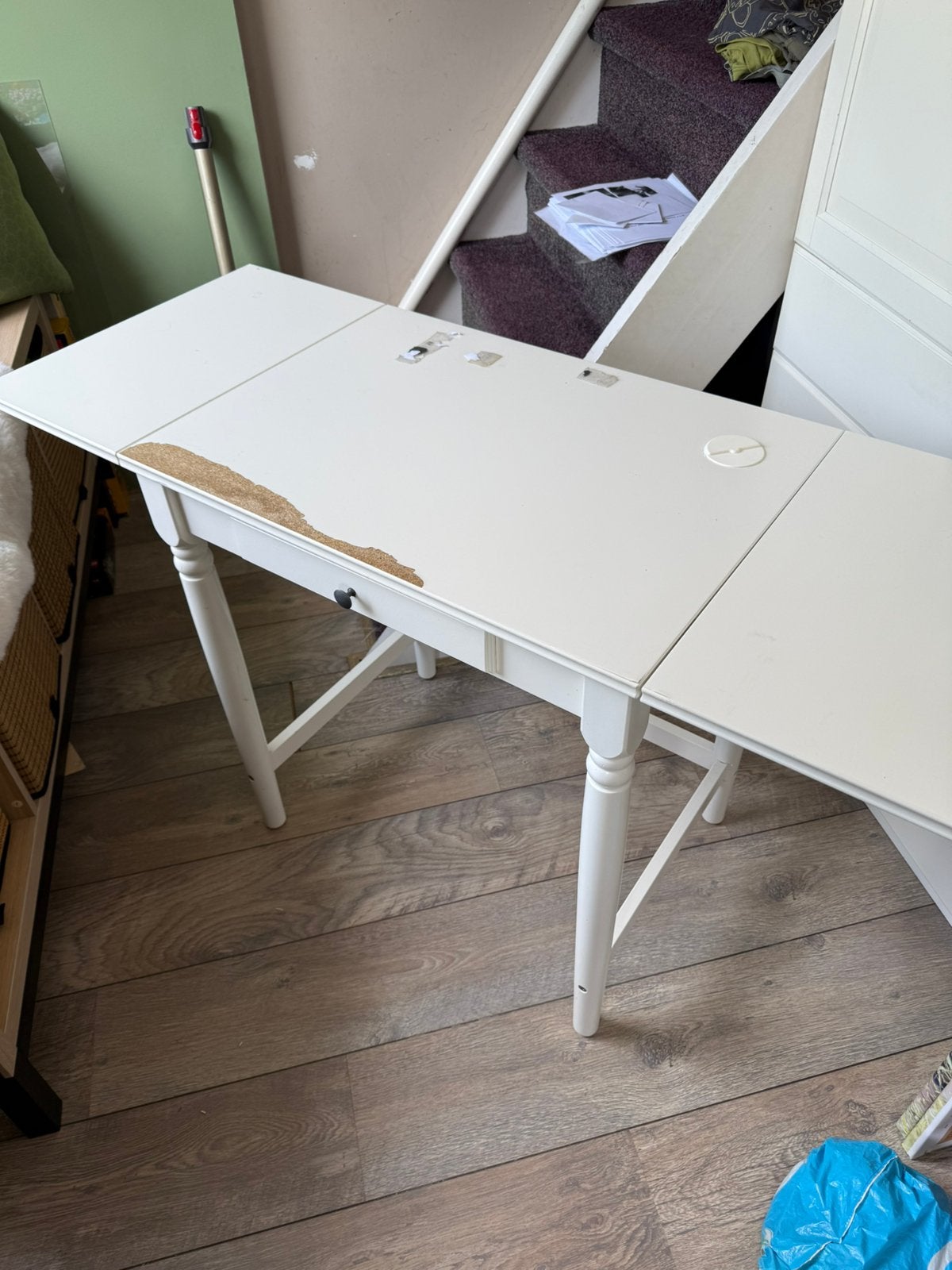 Bureau, Ophalen, Gebruikt, Hout, Computerbureau