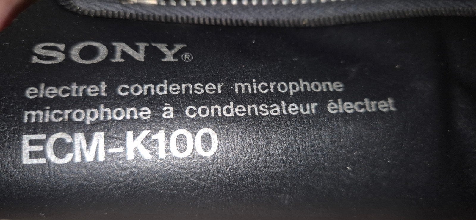 Sony ECM-K100 Electret Condensator Microfoon met Windkap, Muziek en Instrumenten, Ophalen, Gebruikt, Studiomicrofoon