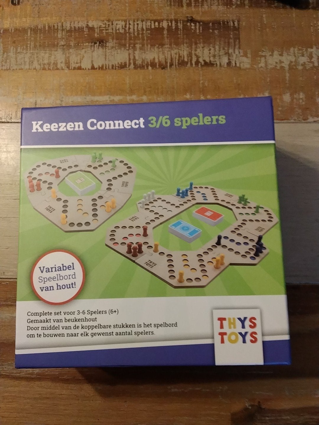 Keezen Connect 3/6 spelers, Drie of vier spelers, Ophalen of Verzenden, Nieuw, Thys Toys
