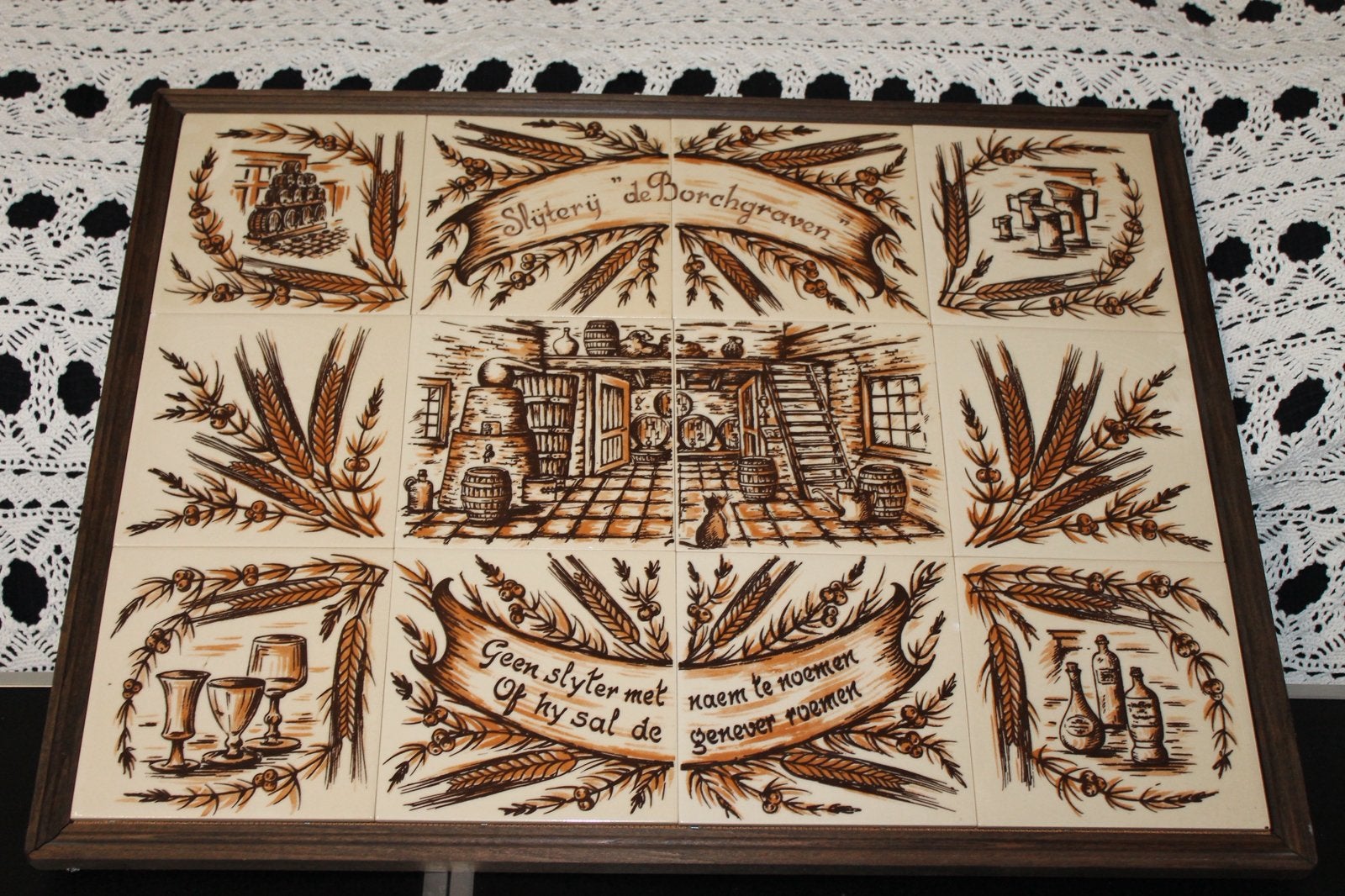 Tegeltableau, Ophalen