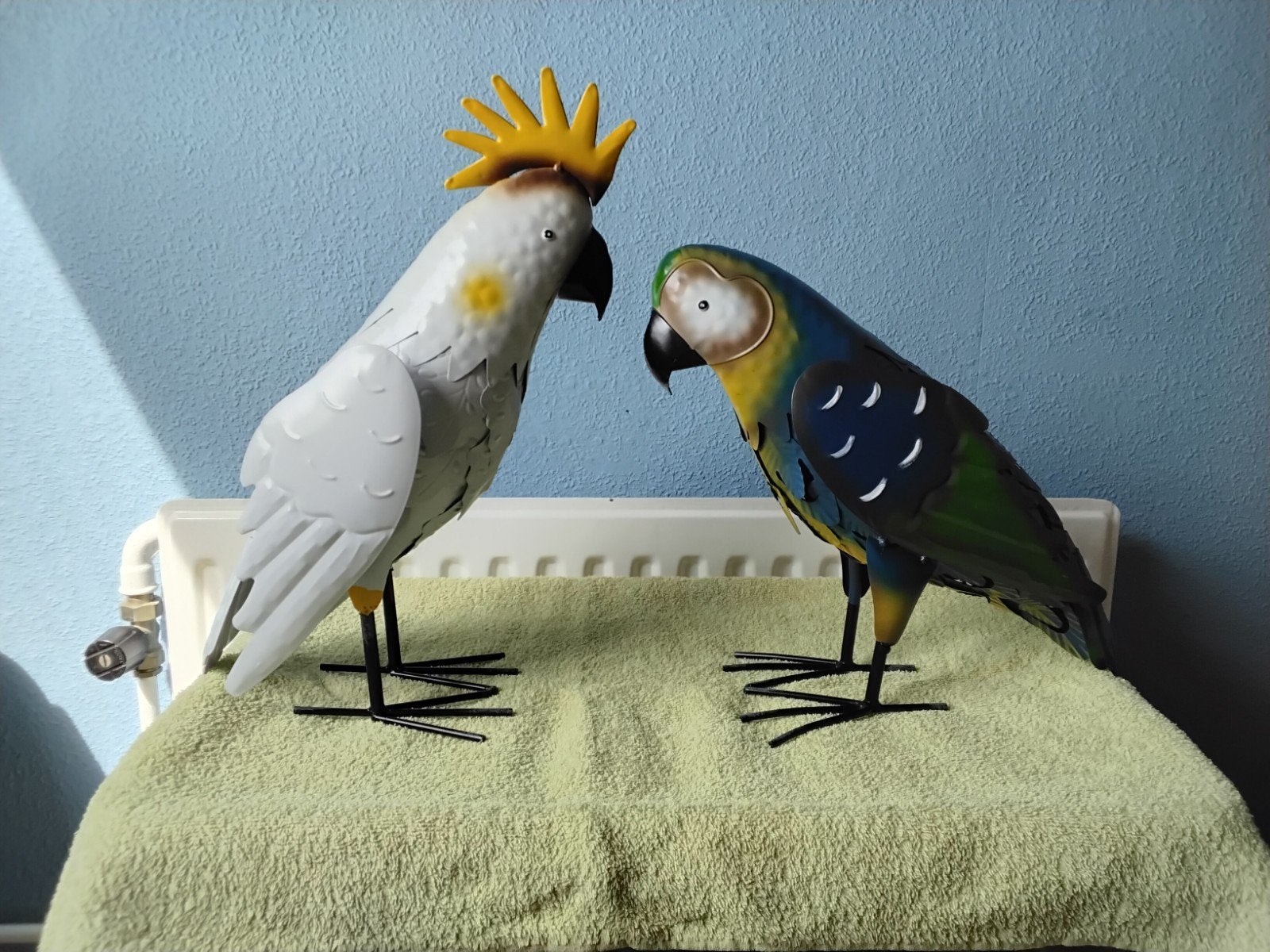 Deco vogels, Huis en Inrichting, Woonaccessoires | Overige, Ophalen, Zo goed als nieuw, Metaal