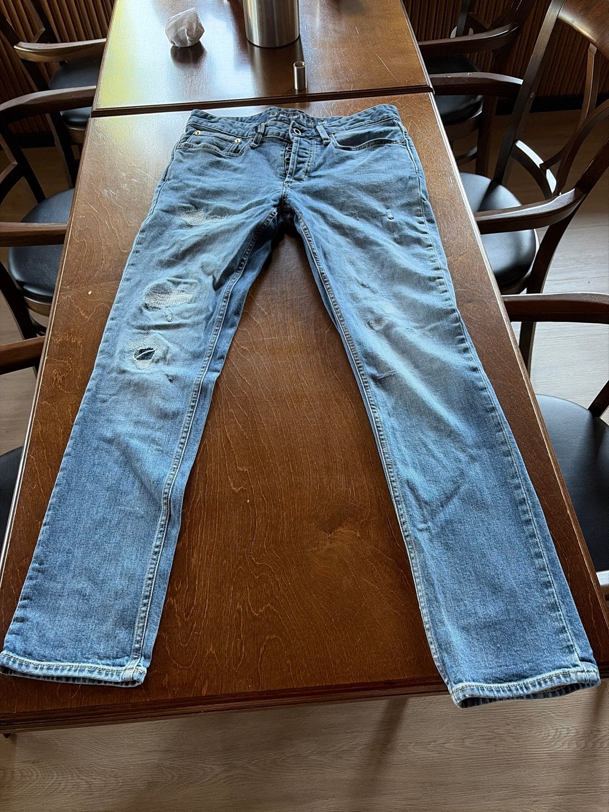 Denham Razor Slim Fit Jeans W32 L32 - Gedragen, Ophalen of Verzenden, Gedragen, Blauw, W32 (confectie 46) of kleiner
