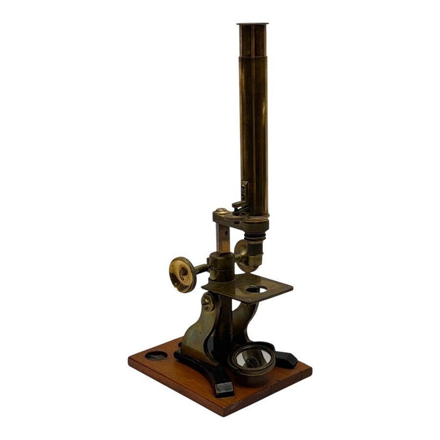 W. Aronsberg & Son - 19e eeuwse microscoop, Ophalen of Verzenden, Gebruikt, Minder dan 400x