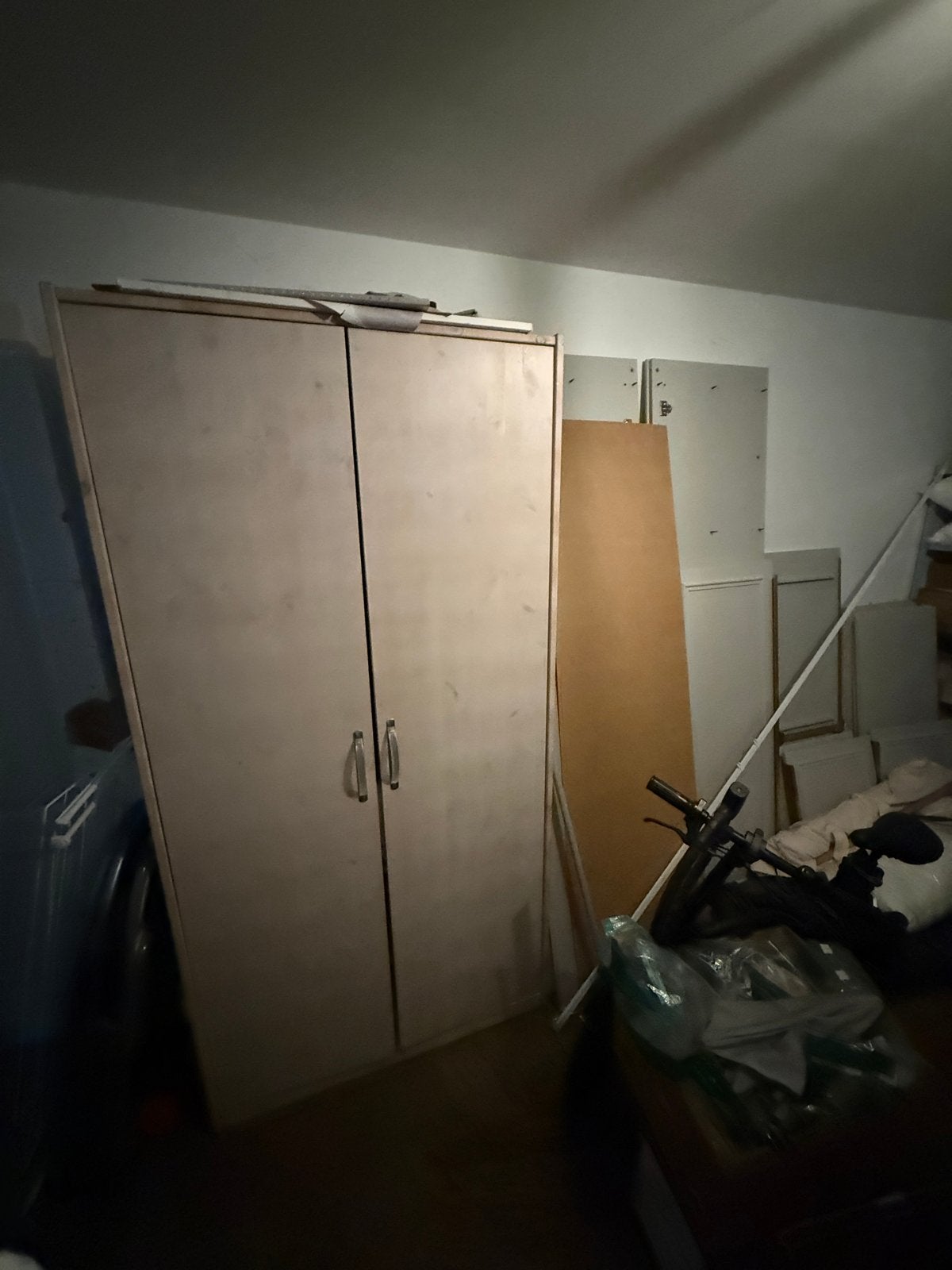 Kledingkast met hang- en legruimte, Ophalen, Gebruikt, 50 tot 100 cm, 150 tot 200 cm