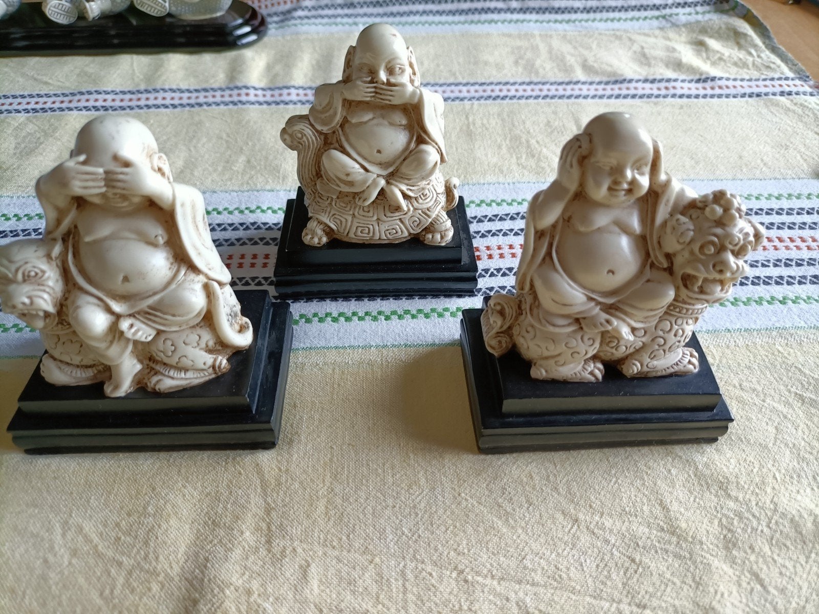 Vintage horen zien en zwijgen beeldjes, Ophalen of Verzenden, Zo goed als nieuw, Religie
