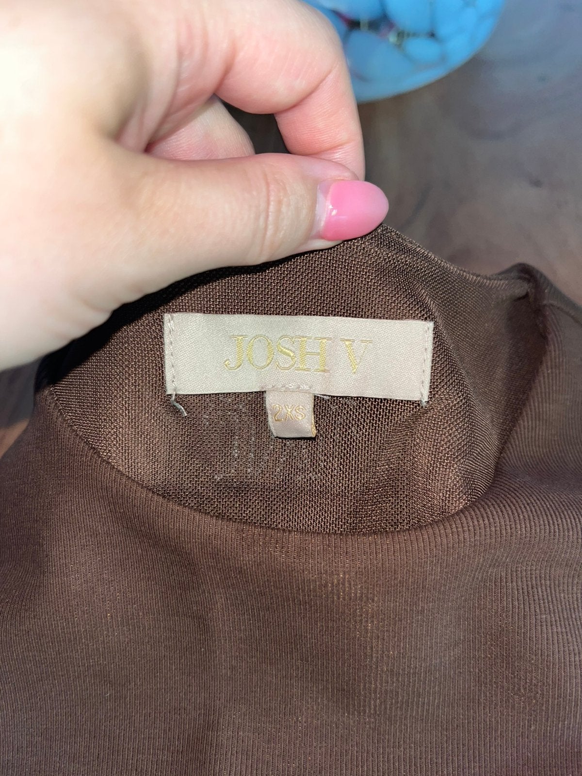 Body top Josh V, Ophalen, Nieuw, Bruin, Zonder mouw
