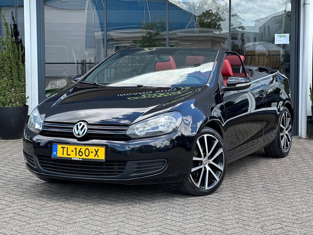 Volkswagen Golf Cabriolet 1.4 TSI / Rood Leder, Auto's, Voorwielaandrijving, Euro 5, Gebruikt, 4 cilinders