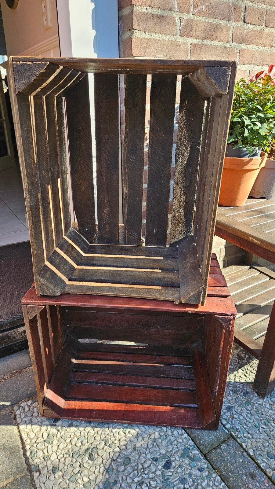 Decoratieve Houten Kist - Veelzijdig en Rustiek, Ophalen, 50 – 75, Gebruikt, 50 tot 100 cm