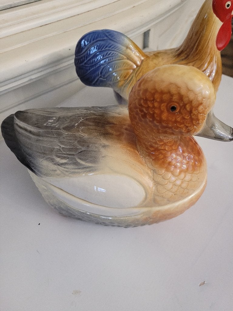 Zeer oude Franse patevorm eend, Antiek en Kunst, Curiosa en Brocante, Ophalen of Verzenden
