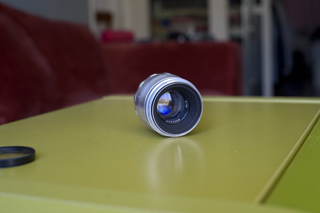 Helios 44 58mm f2, Ophalen of Verzenden, Gebruikt, Standaardlens