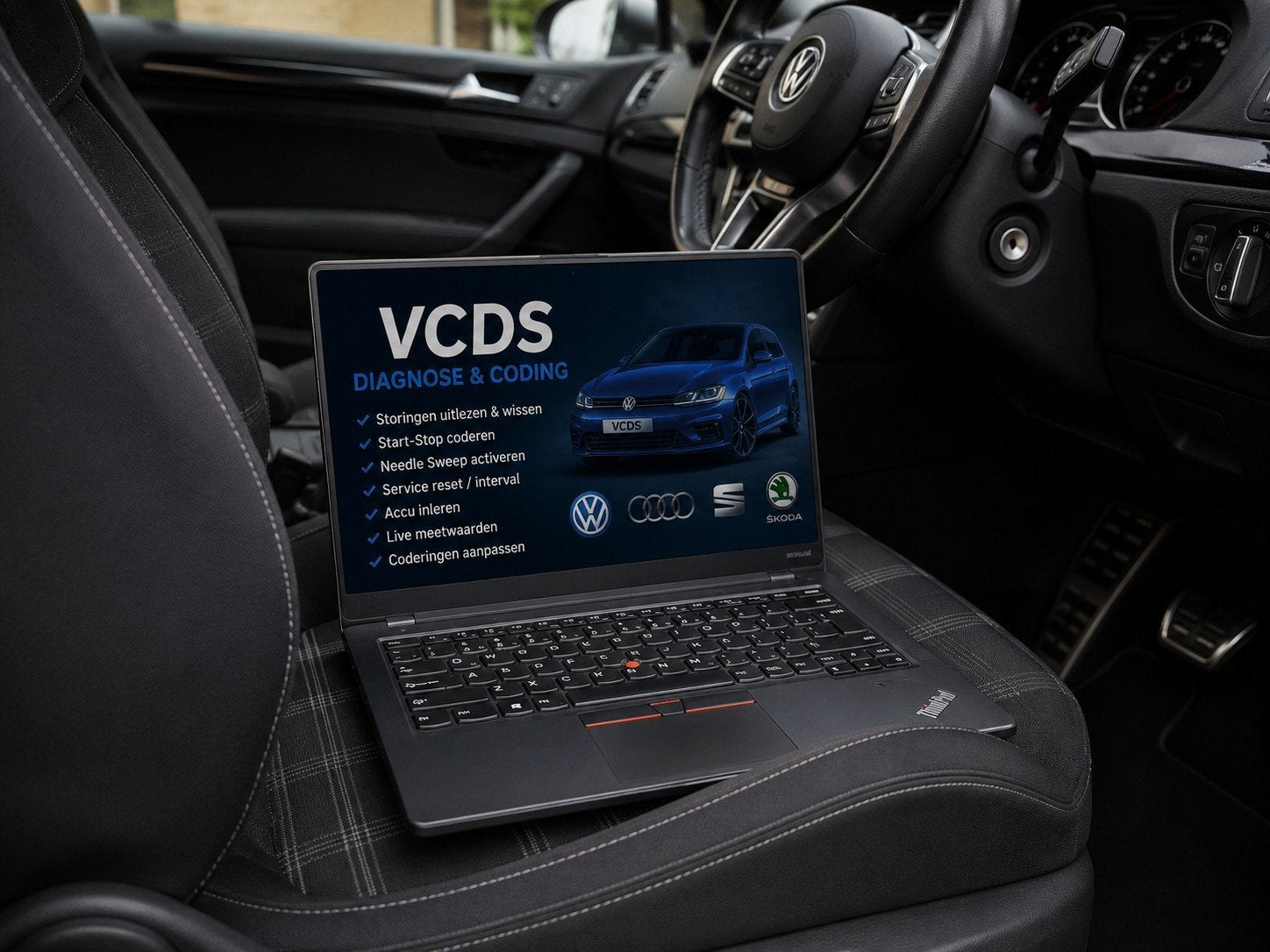VCDS Diagnose Laptop Verhuur | Ross-Tech | VAG, Ophalen, 14 inch, 4 GB of minder, 64 GB