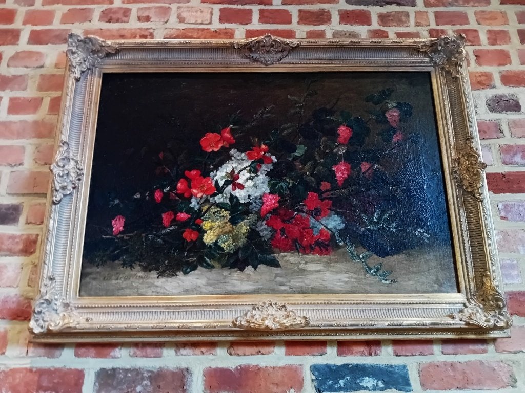 Stilleven "Edouard Tourteau", Doek, Gesigneerd, Olieverf, Klassiek