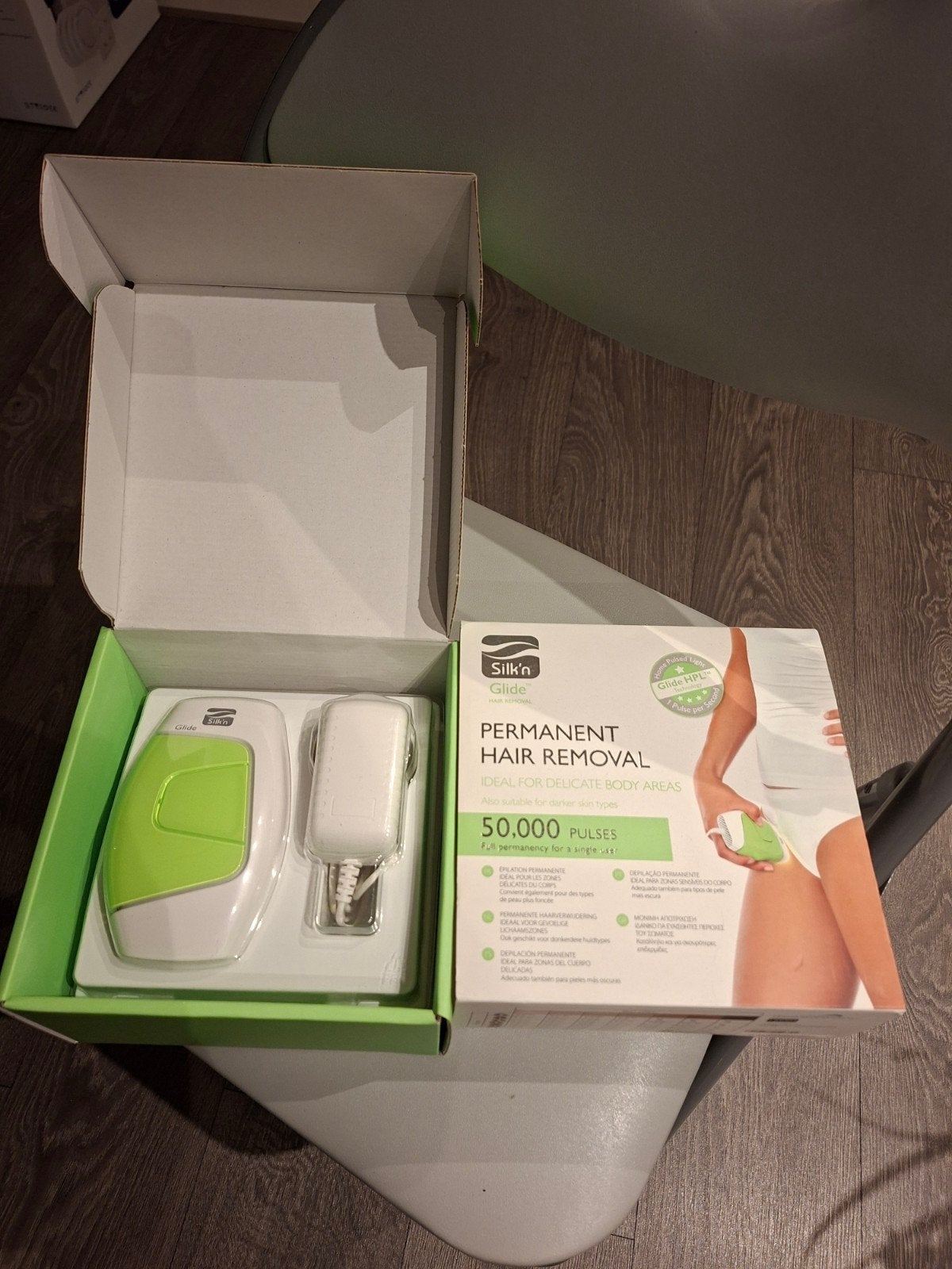 Apparaat voor permanente haarverwijdering silkn glide, Ophalen of Verzenden, Zo goed als nieuw, Haarverzorger of -hersteller
