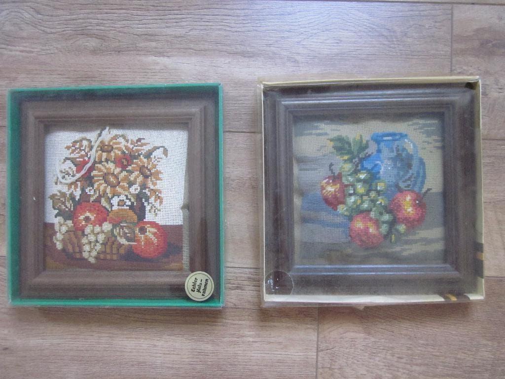 2 Complete pakketten om met wol schilderijtjes te borduren, Ophalen of Verzenden, Zo goed als nieuw, Handborduren, Borduurpakket