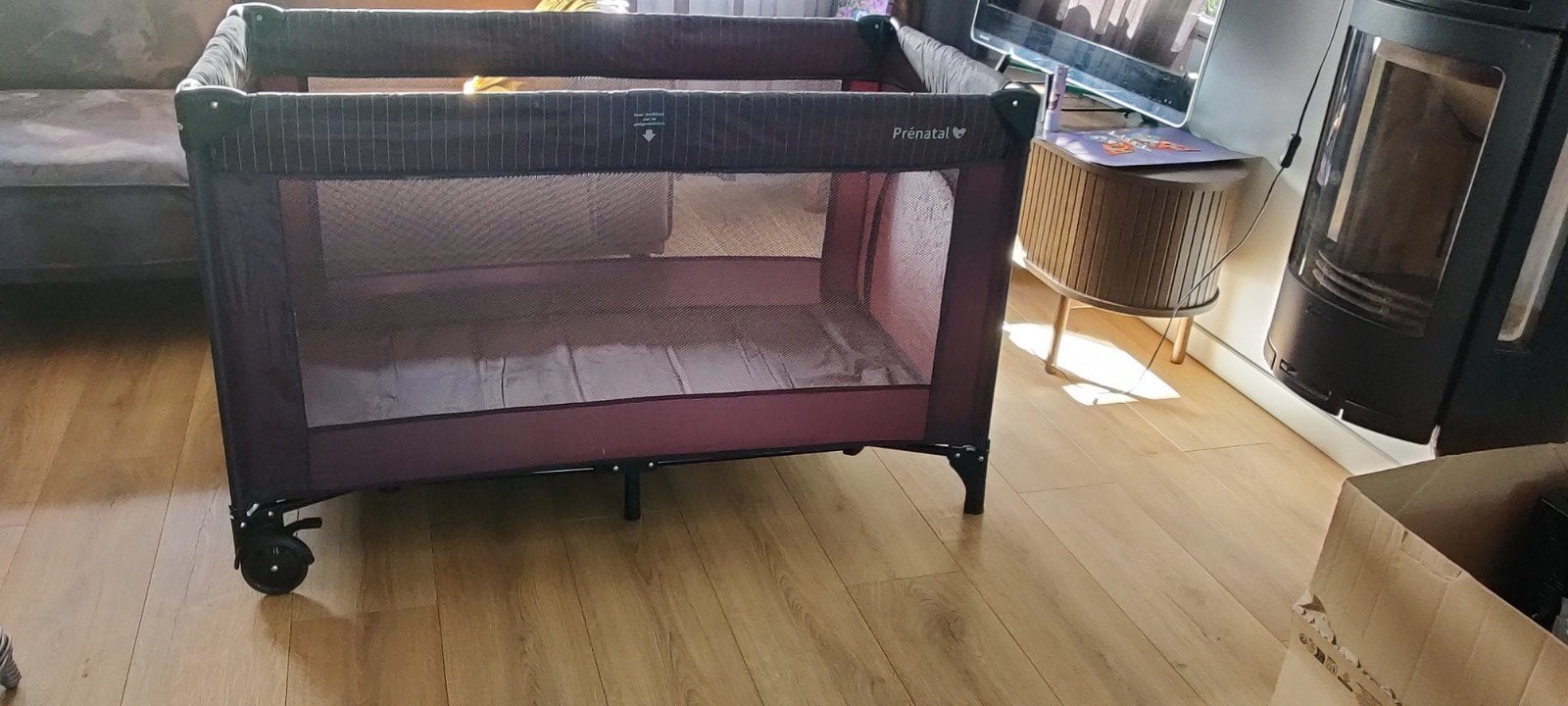 Prenatal campingbed 60 x 120 cm incl matrasje - Goede staat, Ophalen, Gebruikt, Minder dan 140 cm, Matras