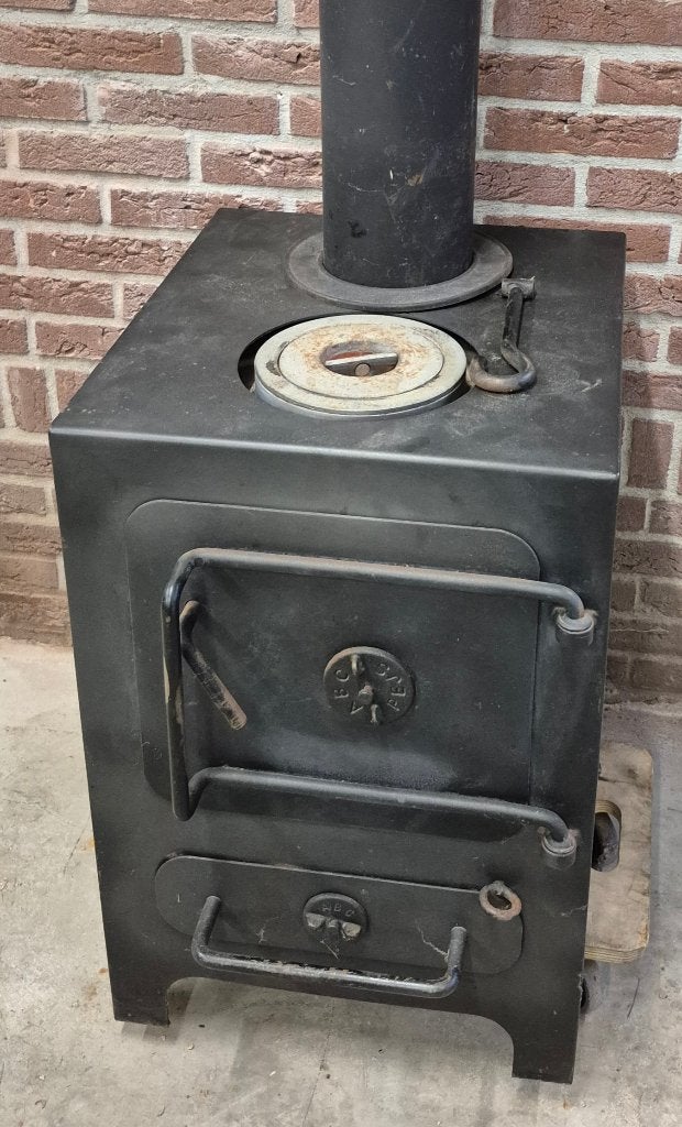 ABC Industri type 2 houtkachel. 8KW, Ophalen, Gebruikt, Houtkachel, Vrijstaand