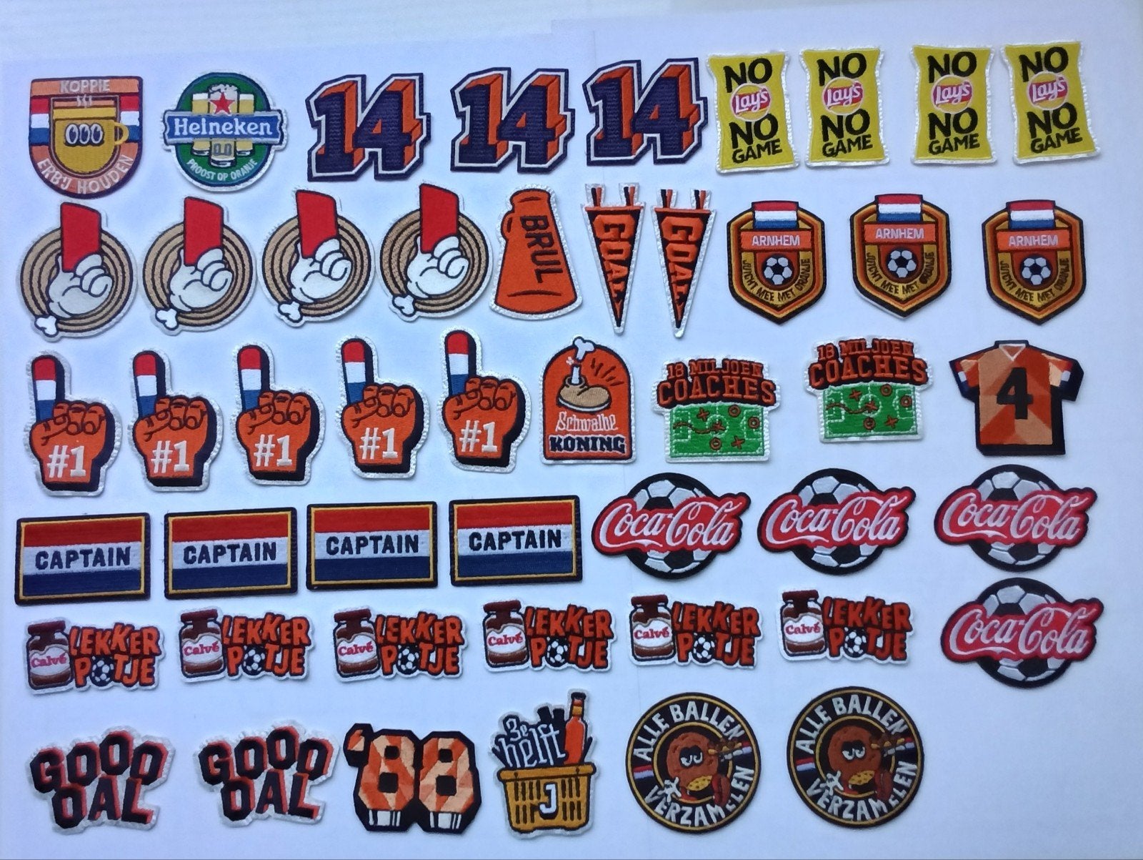 JUICHJACK EMBLEMEN. 48 STUKS., Jumbo, Verzenden